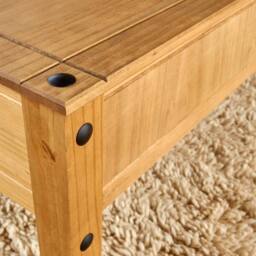 FORGEVIO Coffee Table Pine Pine Home Living Room Furniture Unit in Brown - thumbnail 4