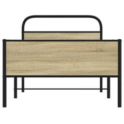 Berkfield Home Bed Frame without Mattress 100x190 cm Sonoma Oak Engineered Wood in Brown - thumbnail 5