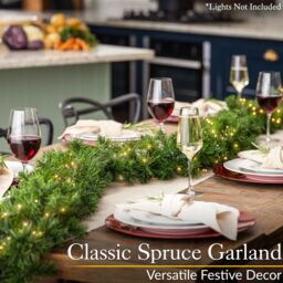 Christow Christmas Garland Artificial Plain Green Pine Decoration 180cm (S) or 270cm (L) - Size: Small - thumbnail 3