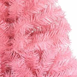 Berkfield Home Beautiful Artificial Christmas Tree with Stand Pink 210 cm PVC - thumbnail 5