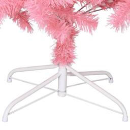 Berkfield Home Beautiful Artificial Christmas Tree with Stand Pink 210 cm PVC - thumbnail 6