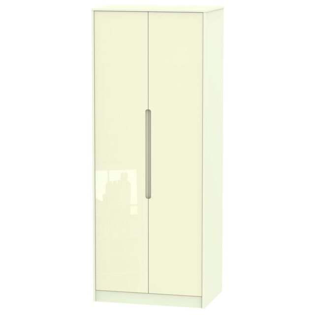 Ready Assembled 2 U Bristol Tall Double Hanging Wardrobe (Ready Assembled) in Cream