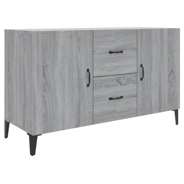 Berkfield Home Sideboard Grey Sonoma 100x36x60 cm Engineered Wood - Size: 100 x 36 x 60 cm - image 1