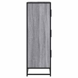 Berkfield Home Highboard Grey Sonoma 68x35x106.5 cm Engineered Wood & Metal - thumbnail 5
