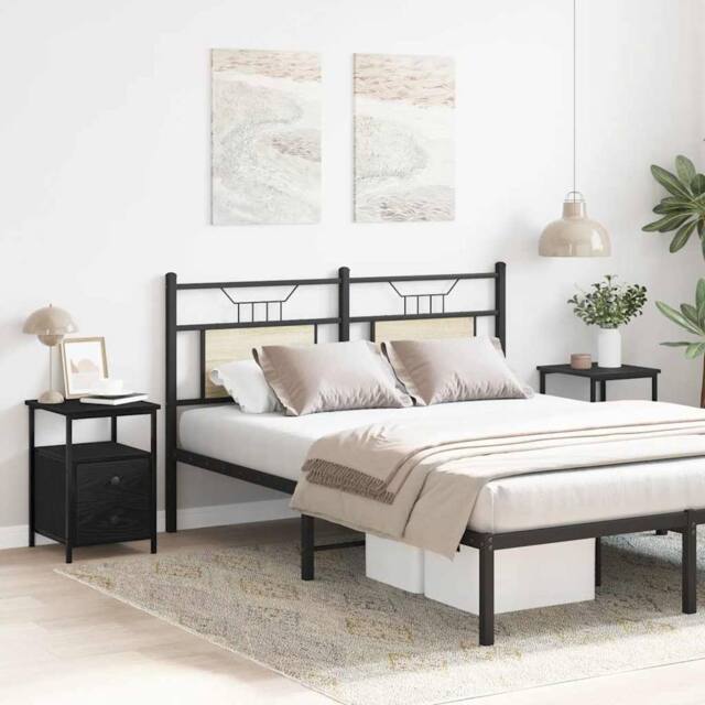 Berkfield Home Modern Bedside Cabinets 2 pcs Black Oak 34x35.5x50 cm Engineered Wood - image 1