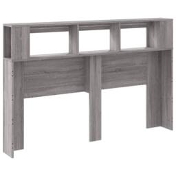 Berkfield Home LED Headboard Grey Sonoma 160x18.5x103.5 cm Engineered Wood - thumbnail 8
