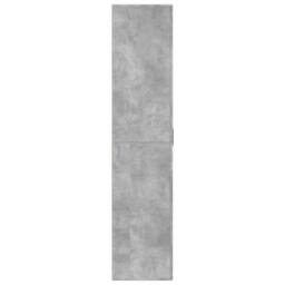 Berkfield Home Shoe Cabinet Concrete Grey 80x39x178 cm Engineered Wood - Size: 80 x 39 x 178 cm - thumbnail 4