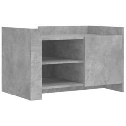 Berkfield Home Coffee Table Concrete Grey 80x50x50 cm Engineered Wood - Size: 80 x 50 x 50 cm - thumbnail 1