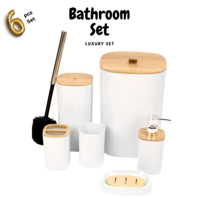 KORVIXA Bathroom Accessory Toilet Brush Set in White - image 1