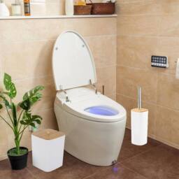 KORVIXA Bathroom Accessory Toilet Brush Set in White - thumbnail 4