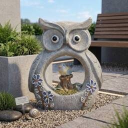 Garden Greatness Lunaria Owl Solar Garden Ornament - Size: 1 Pack - thumbnail 2