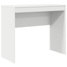 Berkfield Home Writing Desk White Engineered Wood Medium Minimalistic - thumbnail 2