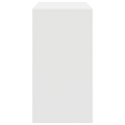 Berkfield Home Writing Desk White Engineered Wood Medium Minimalistic - thumbnail 5