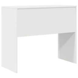 Berkfield Home Writing Desk White Engineered Wood Medium Minimalistic - thumbnail 6
