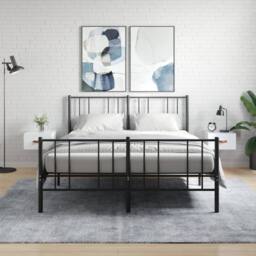 Berkfield Home Wall-mounted Bedside Cabinets 2 pcs High Gloss White 35x35x20 cm - Size: 35 x 35 x 20 cm - thumbnail 2