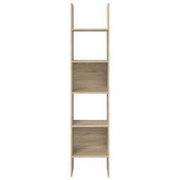 Berkfield Home Modern Book Cabinet Sonoma Oak 40x35x180 cm Engineered Wood in Light Tan - Size: 40 x 35 x 180 cm - thumbnail 5