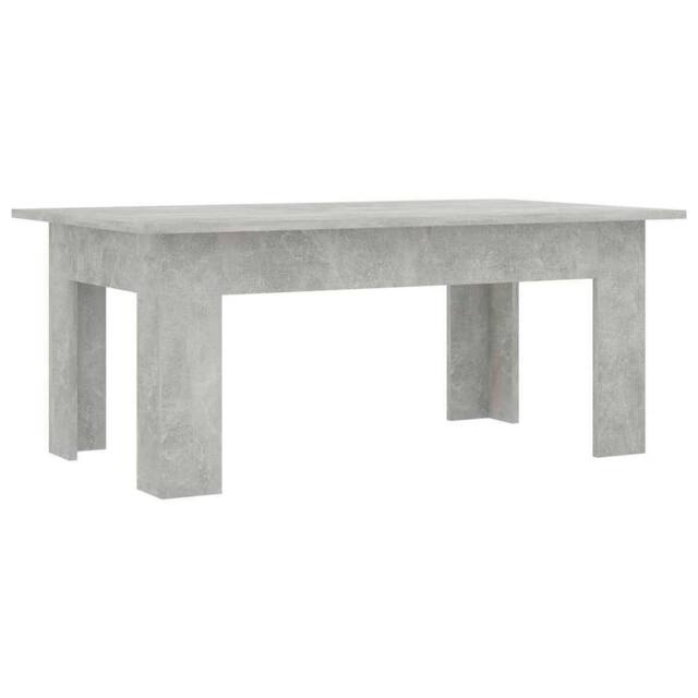 Berkfield Home Coffee Table Concrete Grey 100x60x42 cm Engineered Wood - Size: 100 x 60 x 42 cm - image 1