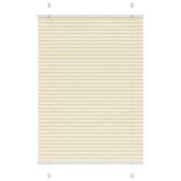 Berkfield Home Pleated Blind Cream 100x150 cm Fabric Width 99.4 cm Polyester - thumbnail 2