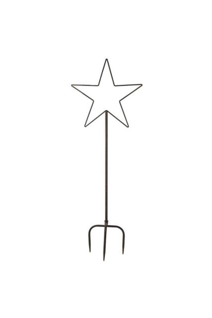 KDMD Small Star Stake 82cm Black Garden Sculptures & Statues - image 1