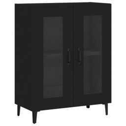 Berkfield Home Sideboard Black 69.5x34x90 cm Engineered Wood - thumbnail 2