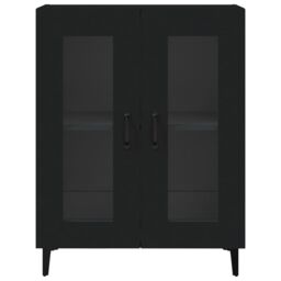 Berkfield Home Sideboard Black 69.5x34x90 cm Engineered Wood - thumbnail 6