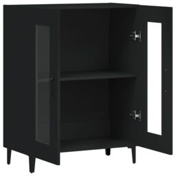 Berkfield Home Sideboard Black 69.5x34x90 cm Engineered Wood - thumbnail 5