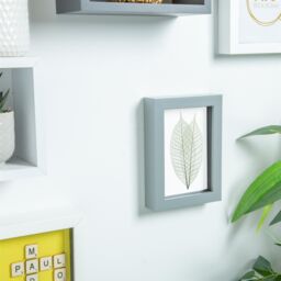 "Nicola Spring 3D Box Photo Frames - 4 x 6"" - Pack of 5 in Grey" - thumbnail 6