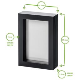 "Nicola Spring 3D Box Photo Frames - 4 x 6"" - Pack of 5 in Grey" - thumbnail 7