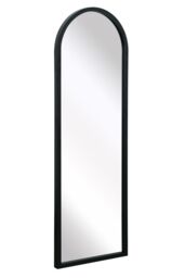 "MirrorOutlet Black Metal Framed Arched Wall Mirror 47"" X 16"" (120CM X 40CM) - Size: 1 Pack" - thumbnail 4