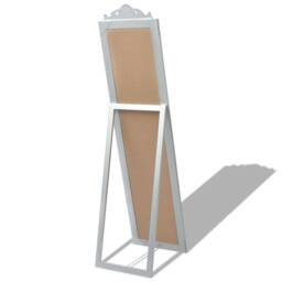 Berkfield Home Free-Standing Mirror Baroque Style 160x40 cm Silver - thumbnail 4