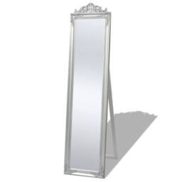 Berkfield Home Free-Standing Mirror Baroque Style 160x40 cm Silver
