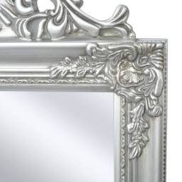 Berkfield Home Free-Standing Mirror Baroque Style 160x40 cm Silver - thumbnail 3