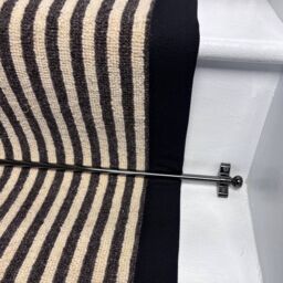 RainbowHome Stripe Quality Wool Stair Runner Loop Pile With 100% Black Cotton Border - Size: 50 cm x 700 cm - thumbnail 2