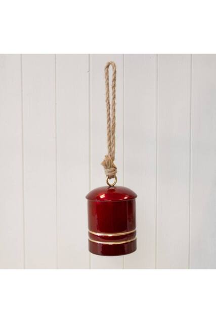 KDMD Glossy Red Metal Cowbell on Hanger - image 1