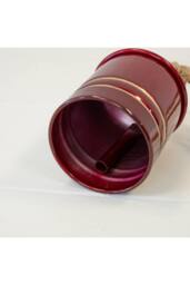 KDMD Glossy Red Metal Cowbell on Hanger - thumbnail 2