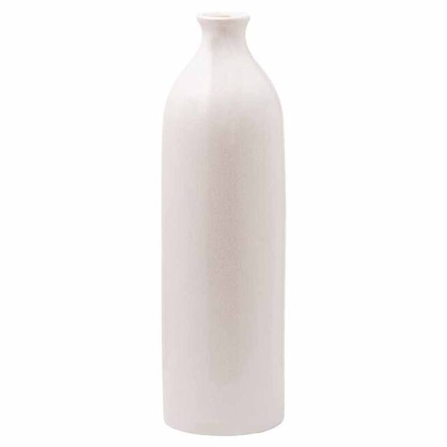 Lemon Pavilion Furniture and Decor Garda Glazed Gisela Vase - Ceramic - L18 x W18 x H51 cm - White - image 1