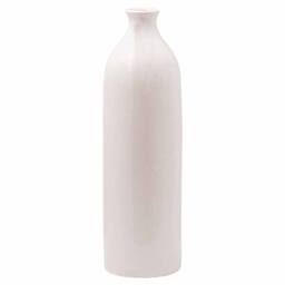 Lemon Pavilion Furniture and Decor Garda Glazed Gisela Vase - Ceramic - L18 x W18 x H51 cm - White
