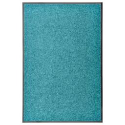 Berkfield Home Pliable Doormat Washable Cyan 60x90 cm in Turquoise - thumbnail 2