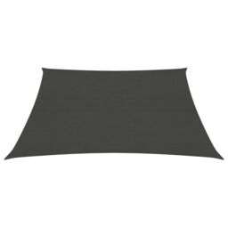 Berkfield Home Sunshade Sail 160 g/m ² Anthracite 4x4 m HDPE in Black - thumbnail 2