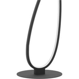 Loops Contemporary Black LED Floor Lamp - Indoor Lighting for Home Decor - thumbnail 5