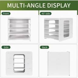 Havendro 7Tier Desktop File Holder A4 Paper Storage Tray Office in White - Size: 0.6m2 - thumbnail 5