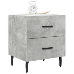 Berkfield Home Bedside Cabinets 2 pcs Concrete Grey 40x35x47.5 cm Engineered Wood - thumbnail 4