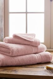 CHRISTY 'Serene' Soft Tone 100% Combed Cotton 8 Piece Towel Bale in Dusty Pink - thumbnail 2