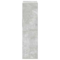 Berkfield Home Book Cabinet Concrete Grey 66x31x112 cm Engineered Wood - Size: 66 x 31 x 112 cm - thumbnail 5
