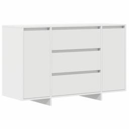 Berkfield Home Sideboard White 120x41x75 cm Engineered Wood - Size: 120 x 41 x 75 cm - thumbnail 1
