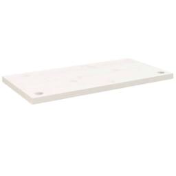 Berkfield Home Desk Top White 80x40x2.5 cm Solid Wood Pine - thumbnail 1