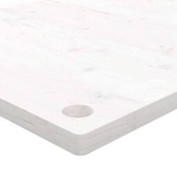 Berkfield Home Desk Top White 80x40x2.5 cm Solid Wood Pine - thumbnail 6