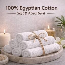 Nordara Soft Absorbent Hotel Quality Cloth pack 12 in White - thumbnail 3