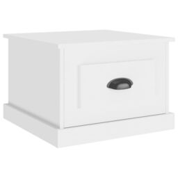 Berkfield Home Coffee Table White 50x50x35 cm Engineered Wood - Size: 50 x 50 x 35 cm - thumbnail 2