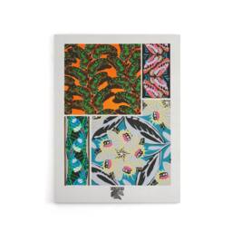 "Artery8 Bright Vintage Butterfly Patterns Canvas Wall Art Print Seguy - Size: W24"" x H32""" - thumbnail 1